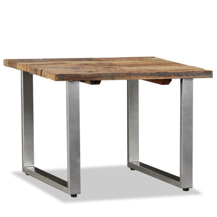 Table Basse Bois De Récupération Massif 55X55X40 Cm