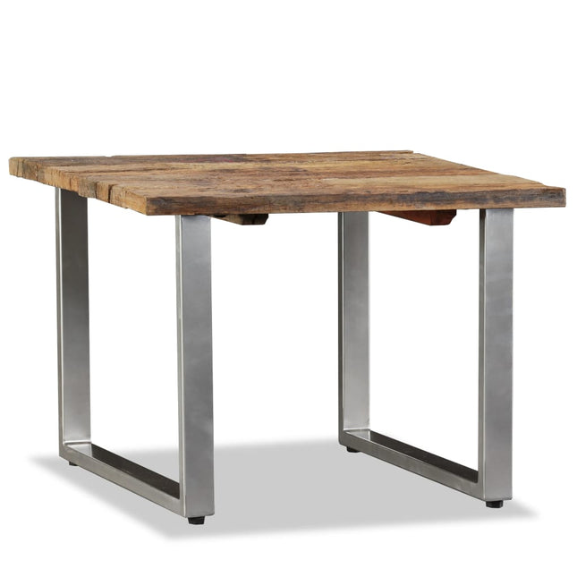 Table Basse Bois De Récupération Massif 55X55X40 Cm