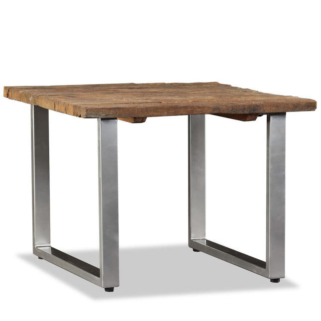 Table Basse Bois De Récupération Massif 55X55X40 Cm