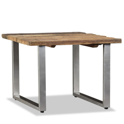 Table Basse Bois De Récupération Massif 55X55X40 Cm