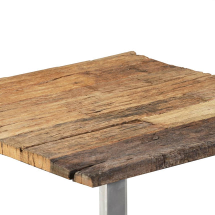 Table Basse Bois De Récupération Massif 55X55X40 Cm