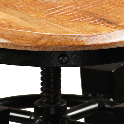 Tabourets De Bar Lot De 2 Bois De Manguier Massif