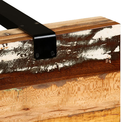 Table Console Bois De Récupération Massif Réglable