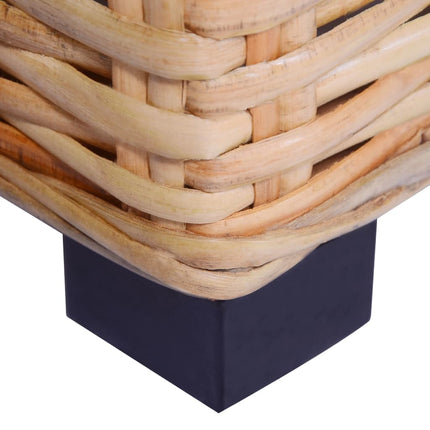 Table Basse Rotin Naturel 45X45X30 Cm