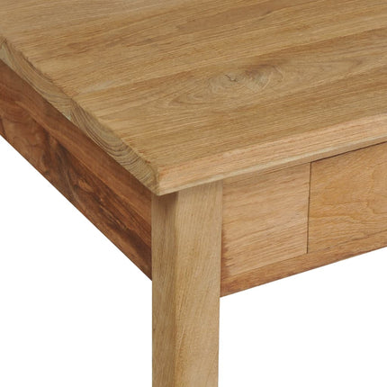 Table Basse Teck Massif 100X60X35 Cm Gris