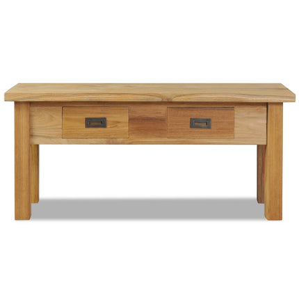 Banc D'entrée Teck Massif 90 X 30 X 40 Cm Gris