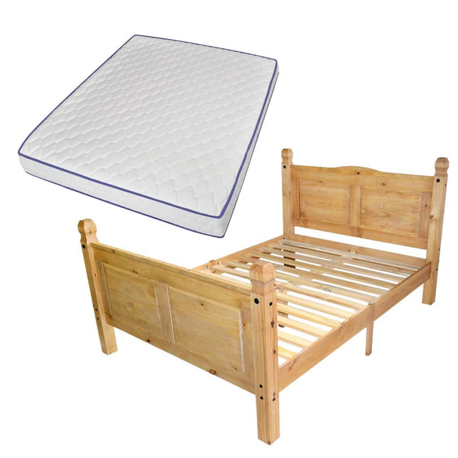 Lit Et Matelas Mousse À Mémoire Pin Mexicain Corona