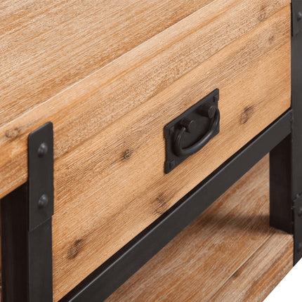 Mobilier De Salon 3 Pièces Bois D'acacia Massif