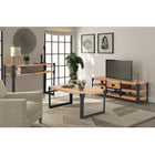 Mobilier De Salon 3 Pièces Bois D'acacia Massif