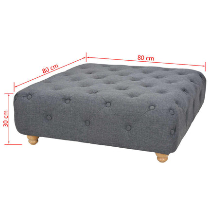 Pouf Tissu 80 X 80 X 30 Cm