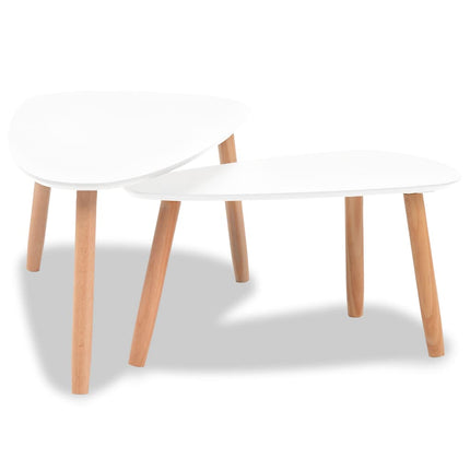 Ensemble De Tables Basses 2 Pcs Bois De Pin Massif