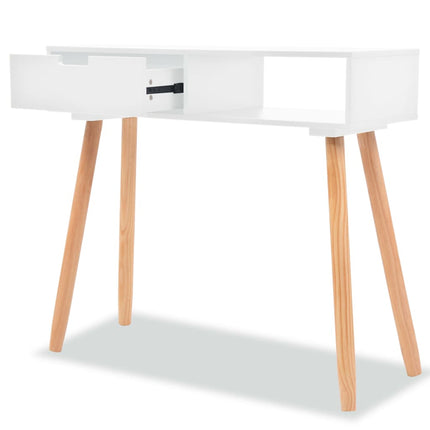 Table Console Bois De Pin Massif 80 X 30 X 72 Cm