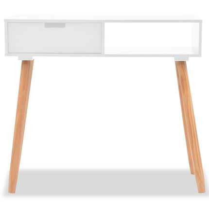 Table Console Bois De Pin Massif 80 X 30 X 72 Cm