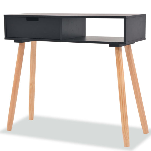 Table Console Bois De Pin Massif 80 X 30 X 72 Cm