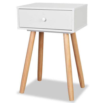 Table De Chevet 2 Pcs Bois De Pin Massif 40 X 30 X 61 Cm