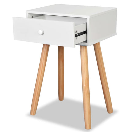 Table De Chevet 2 Pcs Bois De Pin Massif 40 X 30 X 61 Cm