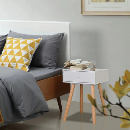 Table De Chevet 2 Pcs Bois De Pin Massif 40 X 30 X 61 Cm