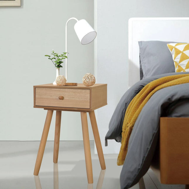 Table De Chevet 2 Pcs Bois De Pin Massif 40 X 30 X 61 Cm