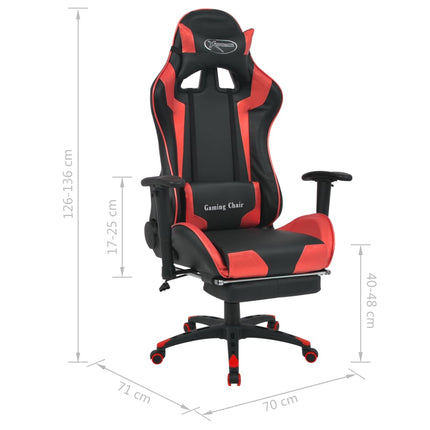 Chaise De Bureau Inclinable Avec Repose-Pied