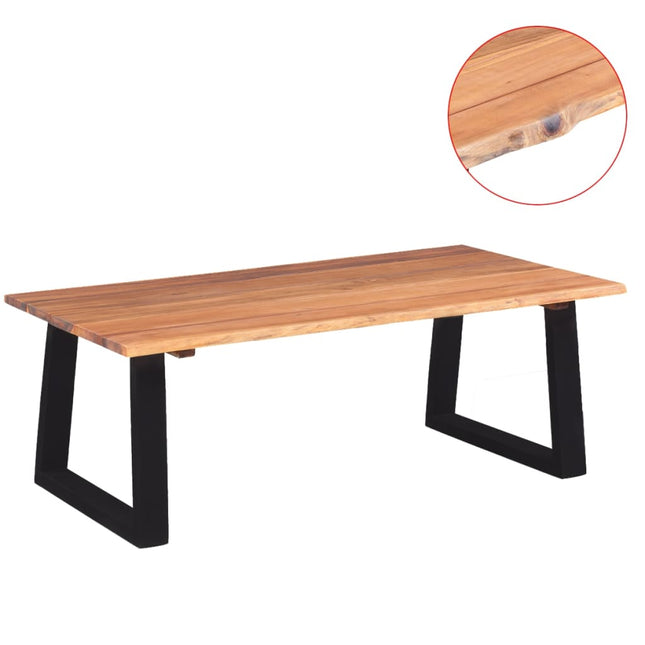 Table Basse Bois D'acacia Massif 110X60X40 Cm