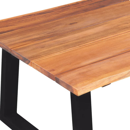 Table Basse Bois D'acacia Massif 110X60X40 Cm