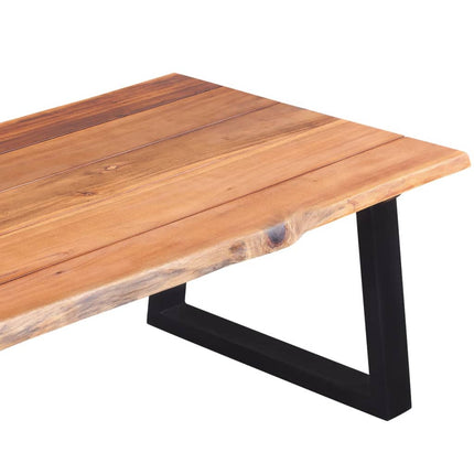Table Basse Bois D'acacia Massif 110X60X40 Cm