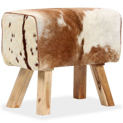 Tabouret Cuir Véritable De Chèvre