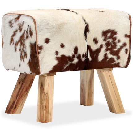 Tabouret Cuir Véritable De Chèvre