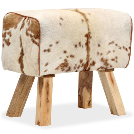 Tabouret Cuir Véritable De Chèvre