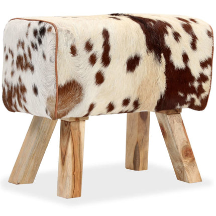 Tabouret Cuir Véritable De Chèvre
