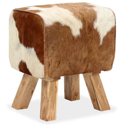 Tabouret Cuir Véritable De Chèvre