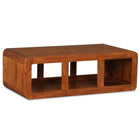 Table Basse Bois Massif Avec Finition Miel 90 X 50 X 30 Cm
