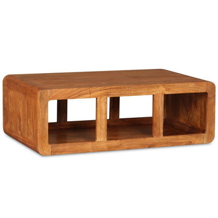 Table Basse Bois Massif Avec Finition Miel 90 X 50 X 30 Cm
