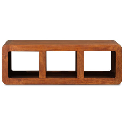 Table Basse Bois Massif Avec Finition Miel 90 X 50 X 30 Cm