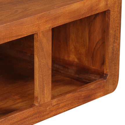 Table Basse Bois Massif Avec Finition Miel 90 X 50 X 30 Cm