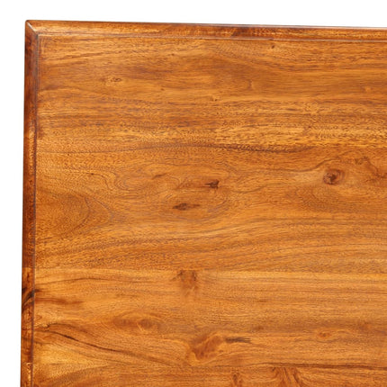 Table De Salle À Manger Bois Avec Finition Miel 180X90X76 Cm