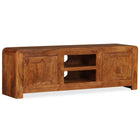 Meuble Tv Bois Massif Avec Finition Miel 120 X 30 X 40 Cm