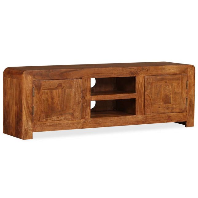 Meuble Tv Bois Massif Avec Finition Miel 120 X 30 X 40 Cm