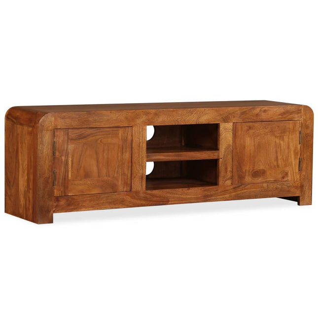 Meuble Tv Bois Massif Avec Finition Miel 120 X 30 X 40 Cm