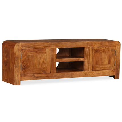 Meuble Tv Bois Massif Avec Finition Miel 120 X 30 X 40 Cm