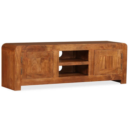 Meuble Tv Bois Massif Avec Finition Miel 120 X 30 X 40 Cm