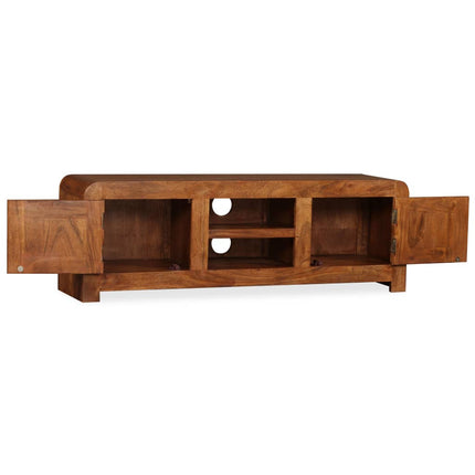Meuble Tv Bois Massif Avec Finition Miel 120 X 30 X 40 Cm