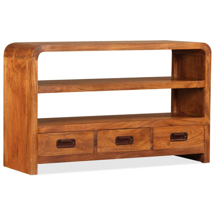 Meuble Tv Bois D'acacia Solide 90 X 30 X 55 Cm