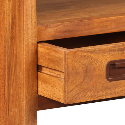 Meuble Tv Bois D'acacia Solide 90 X 30 X 55 Cm