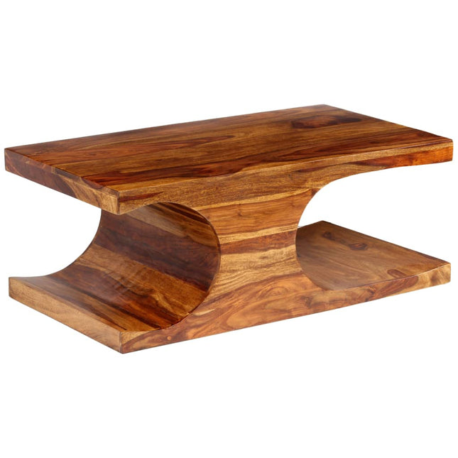 Table Basse Bois Massif 90X50X35 Cm