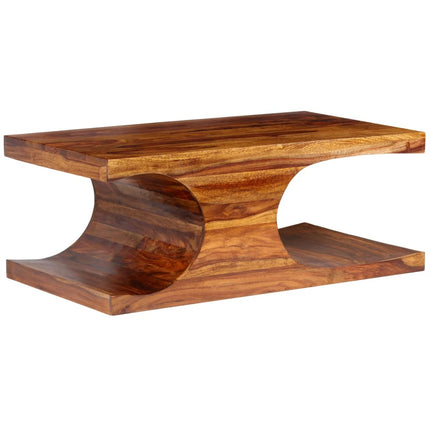 Table Basse Bois Massif 90X50X35 Cm