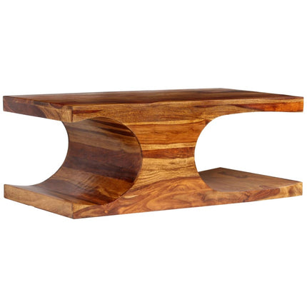 Table Basse Bois Massif 90X50X35 Cm