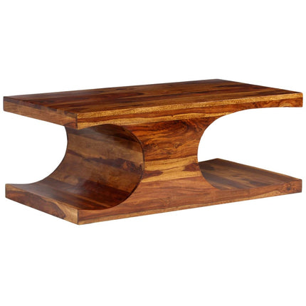 Table Basse Bois Massif 90X50X35 Cm