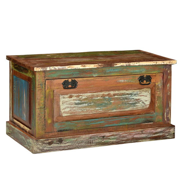 Banc De Rangement De Chaussures Bois De Récupération