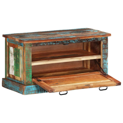 Banc De Rangement De Chaussures Bois De Récupération